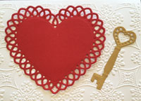 Heart and Key Valentine