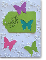 Pretty Penny Designs, Butterfly Thank you notecard