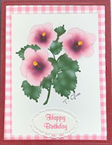Pretty Penny Designs Hibiscus Note Card