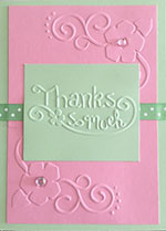 Pretty Penny Designs,Pink Thank You Card