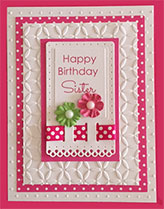 Pretty Penny Designs Pink Dot Birthday Card