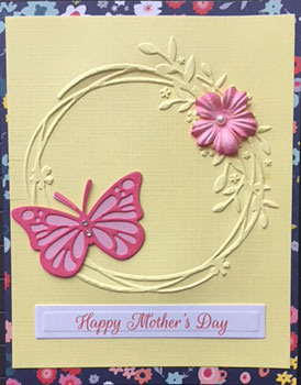Pretty Penny Designs Wreath and Butterfly Mother's Day