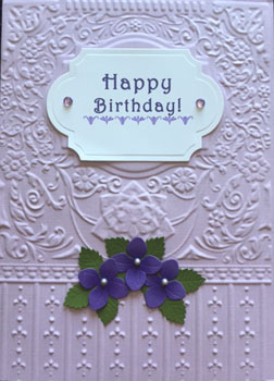 Pretty Penny Designs Lavendar Birthday Card