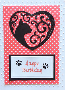 Pretty Penny Designs Cat Birthday Card