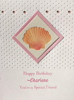 Pretty Penny Designs Shell Birthday Card