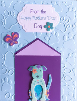 Pretty Penny Designs Blue Dog Mother's Day