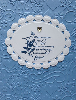 Pretty Penny Designs, Blue Sympathy Card