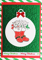 Pretty Penny Designs Kitten Christmas